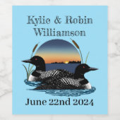 ルーンズサンセットブルー ワインラベル (シングルラベル)