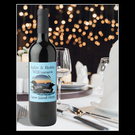 ルーンズサンセットブルー ワインラベル