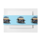 ルーンズサンセットブルー 招待状ベリーバンド (正面例)