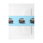 ルーンズサンセットブルー 招待状ベリーバンド (正面例)