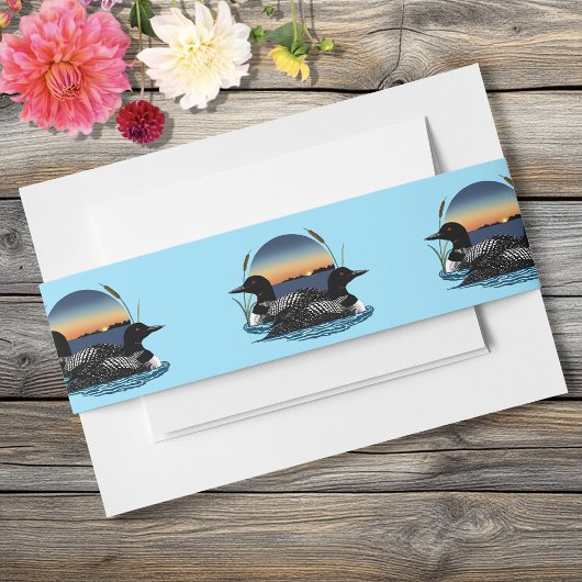 ルーンズサンセットブルー 招待状ベリーバンド