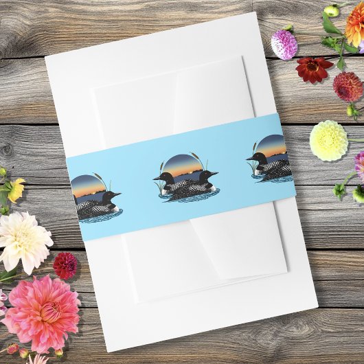 ルーンズサンセットブルー 招待状ベリーバンド