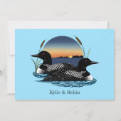 ルーンズサンセットブルー 招待状 (裏面)