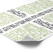 ルーンズ付きビンランド国旗 – ポスター (角)