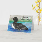 ルーンズ絵画・ファザーズ・デイ・ウォーター・カラー・レイク カード (黄色い花)