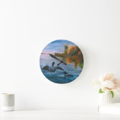 ルーンダンスウォールクロック ラウンド壁時計 (ホーム)