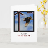 ルーンティワズ – スカイゴッドTyr - Hawk カード (黄色い花)