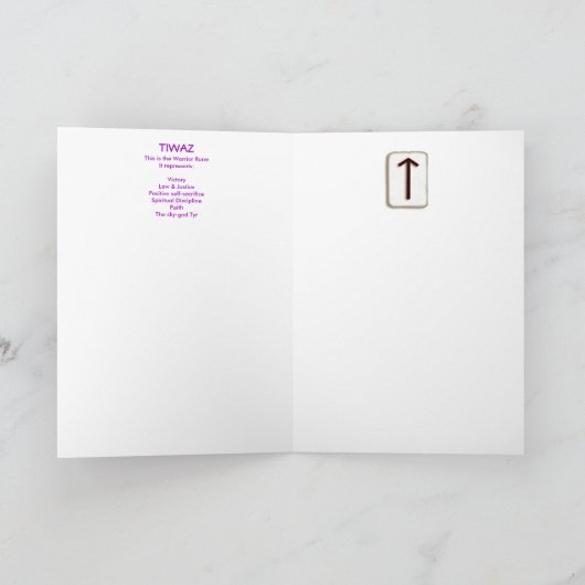 ルーンティワズ – 勝利! カード (内部)