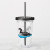 ルーンバードマンガイラストレーション アクリルタンブラー (正面)