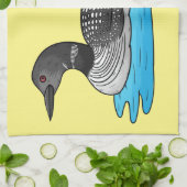 ルーンバードマンガイラストレーション キッチンタオル (折り畳み)