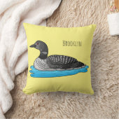 ルーンバードマンガイラストレーション クッション (ブランケット)