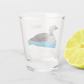 ルーンバードマンガイラストレーション ショットグラス (裏面)