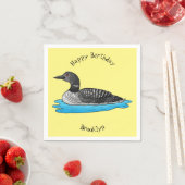 ルーンバードマンガイラストレーション スタンダードカクテルナプキン (インサイチュ)