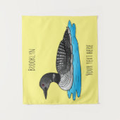 ルーンバードマンガイラストレーション タペストリー (正面)