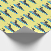 ルーンバードマンガイラストレーション ラッピングペーパー (角)