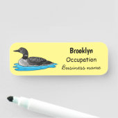 ルーンバードマンガイラストレーション 名札 (インサイチュ)