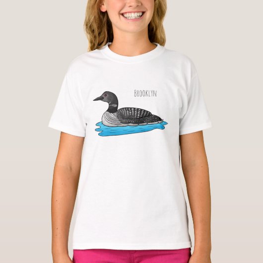 ルーンバードマンガイラストレーション Tシャツ (正面)
