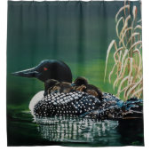 ルーンファミリーアウトティング シャワーカーテン (正面)