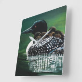 ルーンファミリーアウトティング スクエア壁時計 (傾斜)