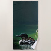 ルーンファミリーアウトティング ビーチタオル (正面)