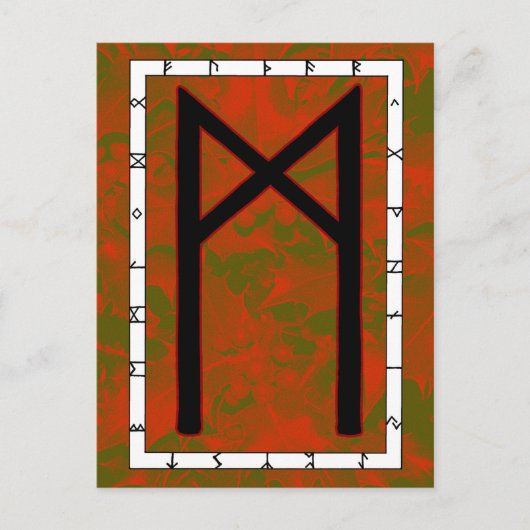 ルーンマンナズ - 人類のポストカード ポストカード (正面)