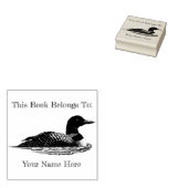 ルーンレイクライフキャビン蔵書票 ラバースタンプ (押印)