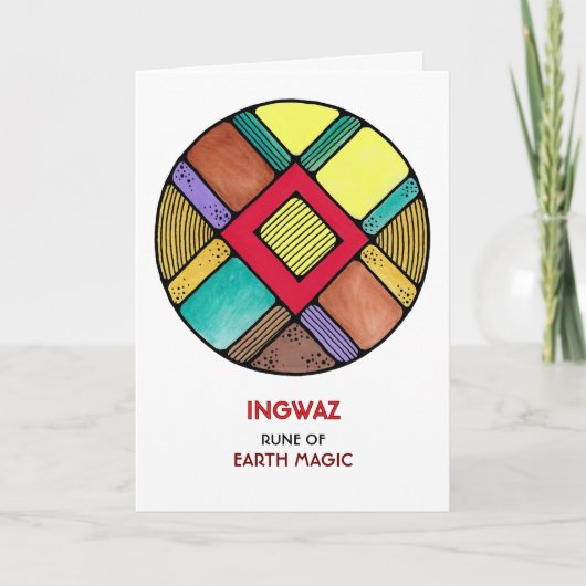 ルーンワズアース魔法アールヌーボー カード (正面)