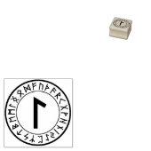 ルーン円[21.ラグズ]ゴム印 ラバースタンプ (押印)