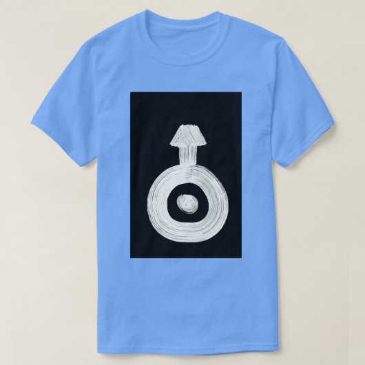 ルーン太陽の記号システム0009天王星反転 Tシャツ (デザイン正面)
