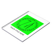 ルーン文字のスパイラルノートブック ノートブック (左側)