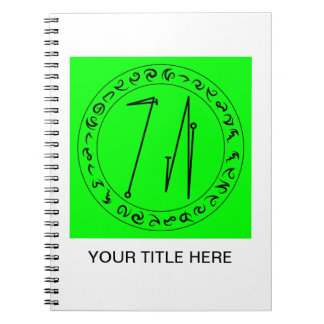 ルーン文字のスパイラルノートブック ノートブック