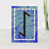 ルーン文字エイワズ - 中心の忍耐 カード (正面)