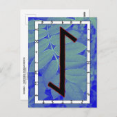 ルーン文字エイワズ - 中心の忍耐 ポストカード (正面/裏面)