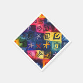 ルーン文字ファンタジア スタンダードカクテルナプキン (角)