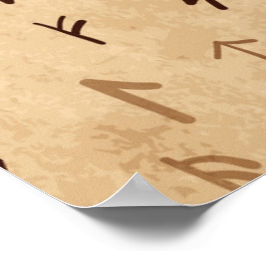 ルーン文字ポスター ポスター (角)