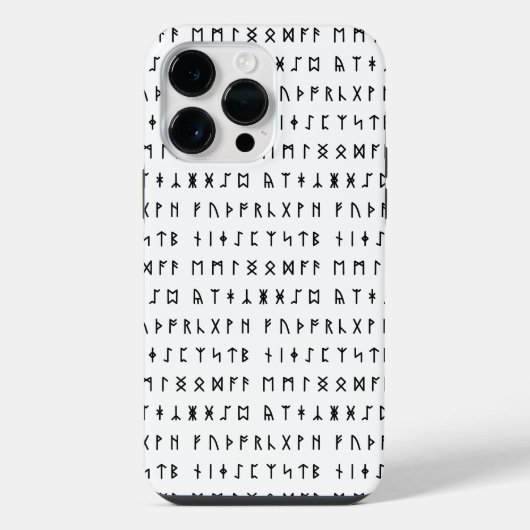 ルーン文字 [フサルク] iPhoneケース (裏面)