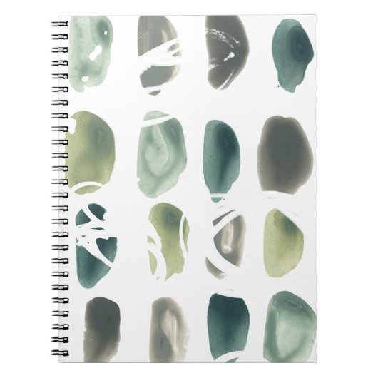 ルーン石 – 緑 ノートブック (正面)