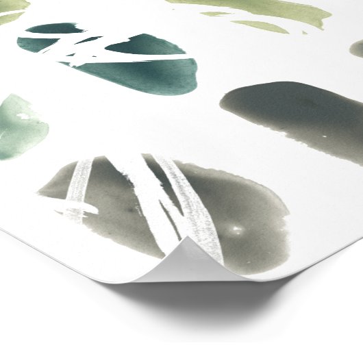 ルーン石 – 緑 ポスター (角)