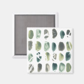 ルーン石 – 緑 マグネット (正面/裏面)