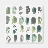 ルーン石 – 緑 マグネット (正面)