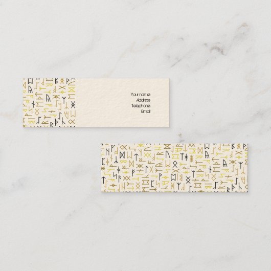 ルーン スキニー名刺 (正面/裏面)