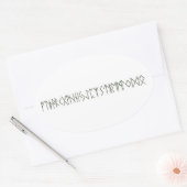 ルーン 楕円形シール (封筒)