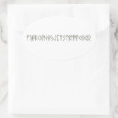 ルーン 楕円形シール (バッグ)