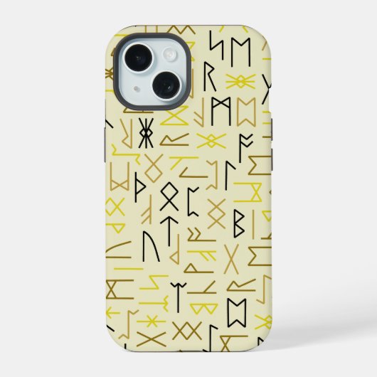 ルーン iPhone 15ケース (裏面)