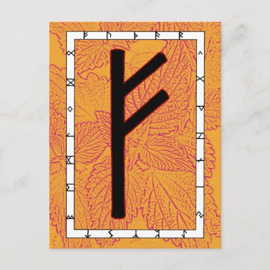 ルーンFehu – ハガキになる ポストカード (正面)