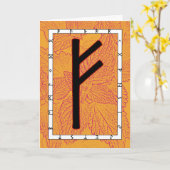 ルーンFehu – 次へ カード (黄色い花)