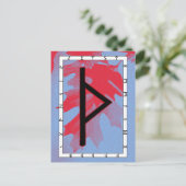 ルーンThurisaz – 防衛用はがき ポストカード (スタンド正面)