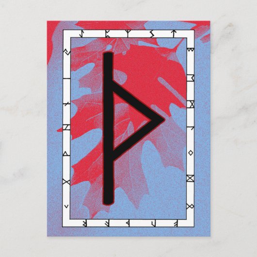 ルーンThurisaz – 防衛用はがき ポストカード (正面)