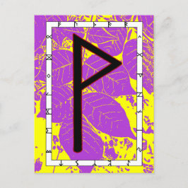 ルーンWunjo - Joy!ポストカード ポストカード