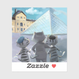 ルーヴルのビニールステッカー（様々なサイズ） シール